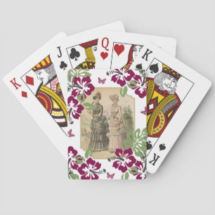 Cubierta de cartas victorianas floral