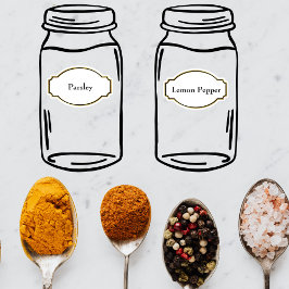 Cubierta de especias Resistente al agua Etiquetas