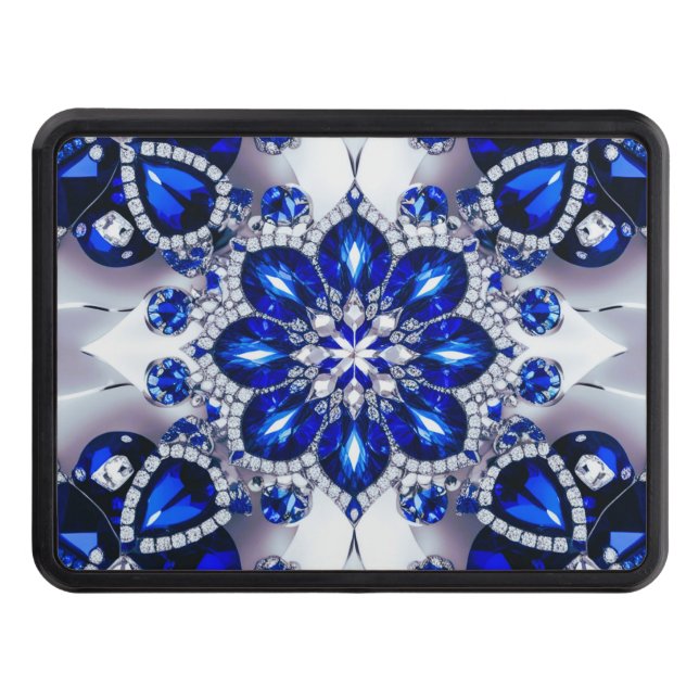 Cubierta de hitch con colores blancos azules (Anverso)