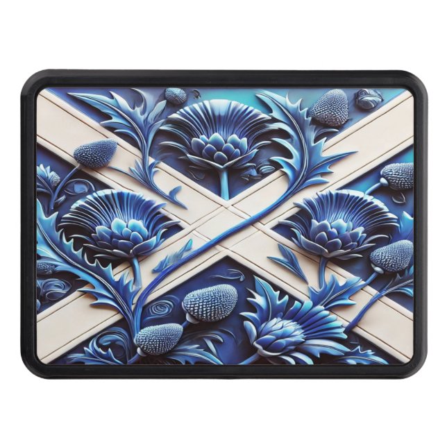 Cubierta de hitch con Thistles escoceses (Anverso)