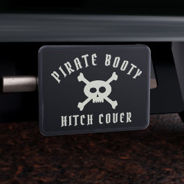 Cubierta de Hitch de nombre pirata de cráneo cúrcu