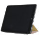 Cubierta De iPad Air Bloque de color Banda gris rosa de oro Monograma (Doblado)