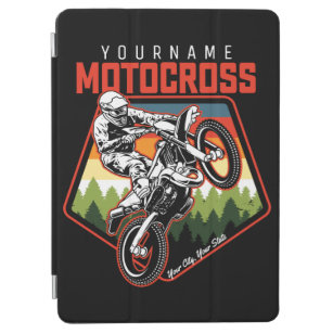 Cubierta De iPad Air Carreras Motocross personalizada Dirt Bike Trail R