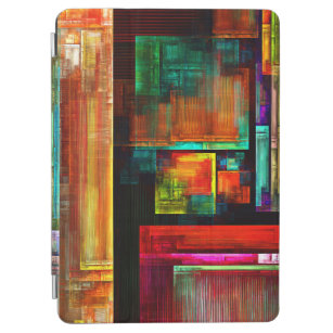 Cubierta De iPad Air Coloridas plazas Patrón de arte abstracto moderno 