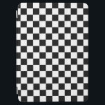 Cubierta De iPad Air Comprobar tablero de verificación de patrones de b<br><div class="desc">Patrón de cuadros - tablero de ajedrez en blanco y negro.</div>