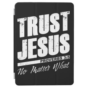 Cubierta De iPad Air Confiar en Jesús sin importar lo que los hombres d