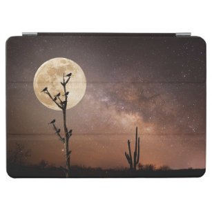 Cubierta De iPad Air Desiertos   Cactus de Saguaro con aves en el desie