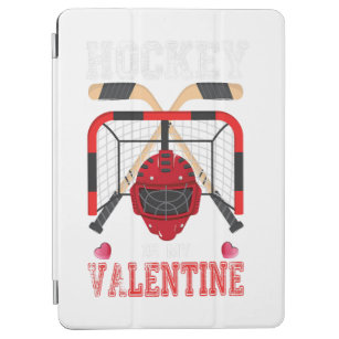 Cubierta De iPad Air El hockey es mi divertida Día de San Valentín de h