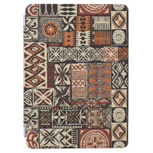 Cubierta De iPad Air Hawaiian style tapa tribal fabric abstract patchwo
