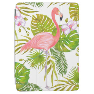 Cubierta De iPad Air Ilustracion de marcador de color de flamingo rosa 