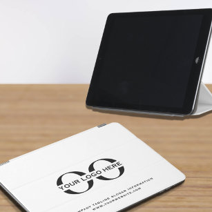 Cubierta De iPad Air Logotipo Empresa Empresa Minimalista Blanco