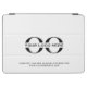 Cubierta De iPad Air Logotipo Empresa Empresa Minimalista Blanco (Horizontal)