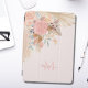 Cubierta De iPad Air Monograma con nombre rosa Rubor de pampas Grass Fl (Subido por el creador)