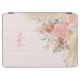 Cubierta De iPad Air Monograma con nombre rosa Rubor de pampas Grass Fl (Horizontal)
