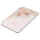 Cubierta De iPad Air Monograma con nombre rosa Rubor de pampas Grass Fl (Lateral)