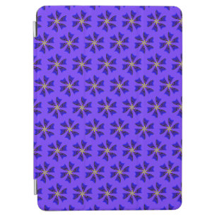 Cubierta De iPad Air Motivo de patrón de mandala azul