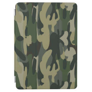 Cubierta De iPad Air Patrón de camuflaje militar verde