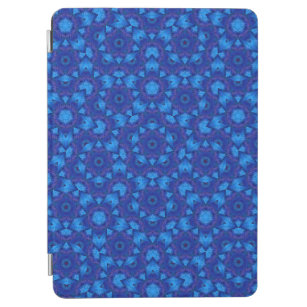 Cubierta De iPad Air Patrón de diseño de Boho de color azul brillante