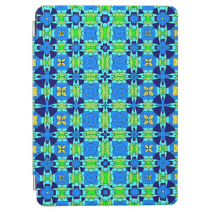 Cubierta De iPad Air Patrón de motivos de estilo mandala impecable azul