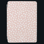 Cubierta De iPad Air Puntos Animales Silvestres Imprimir Rubor Puntos R<br><div class="desc">Impresión animal - Huellas de impresión de leopardo - rosa y blanco ruidoso.</div>