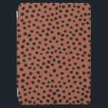 Cubierta De iPad Air Puntos de impresión de leopardo Rust Terracotta Ch<br><div class="desc">Impresión de animales - manchas de impresión Leopard - tonos tierra - marrón / óxido.</div>