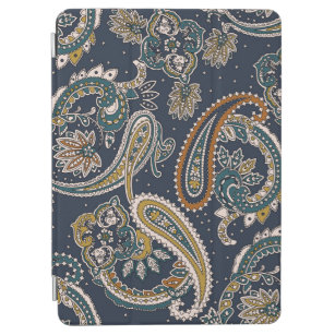 Cubierta De iPad Air Traditional Indian Paisley pattern on backgroundpa