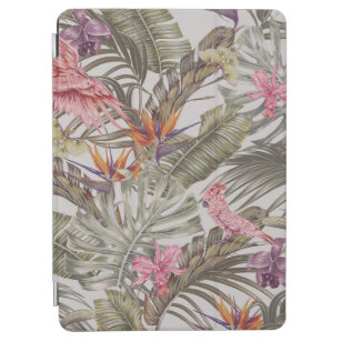 Cubierta De iPad Air Tropical flowers,  palm leaves,  bird of paradise 