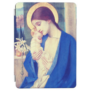 Cubierta De iPad Air Virgen María y Niño de Marianne Stokes