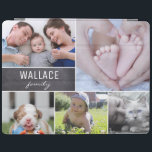 Cubierta De iPad Bloque de pizarra de fotos familiares de líneas bl<br><div class="desc">Transforme su tablet en una galería de sus momentos más atesorados con nuestra cubierta inteligente para iPad de Collage de fotos familiar Chalkboard, "Recuerdos preciados". Esta portada no es sólo un accesorio protector, sino un escaparate personalizado de tus recuerdos familiares favoritos, reflejando la tendencia popular de personalización de fotos que...</div>