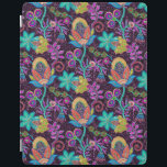 Cubierta De iPad Coloridas Cuentas De Vidrio Tienen Un Diseño Flora<br><div class="desc">Flores retro coloridas hechas con pinzas de clase. Esta es una imagen de cuentas de vidrio y no cuentas reales. El diseño está disponible en otros productos.</div>