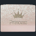 Cubierta De iPad Encantadora Tiara, princesa, Purpurina Bokeh<br><div class="desc">Esta imagen muestra a tiara y princesa en un brillante fondo de bokeh. Un regalo chica,  divertido,  divertido,  elegante y elegante para mujeres y chicas adolescentes.</div>