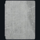 Cubierta De iPad Esbozo del mapa de la ciudad de Chicago<br><div class="desc">Esbozo del mapa de la ciudad de Chicago. Artista: Vision Studio. ID de la imagen: 64744Z.</div>