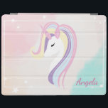 Cubierta De iPad Estrellas mágicas unicornio Adorables Ombre<br><div class="desc">Unicornio mágico adorable. Un diseño elegante y refinado</div>