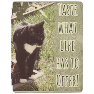 Cubierta De iPad Foto de diseño de gatos motivacional de sabor a vi