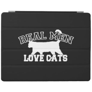 Cubierta De iPad Los hombres de verdad aman a los gatos. Este es bl