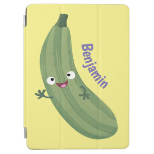 Cubierta De iPad Air Cute zucchini feliz personalizado ilustracion