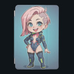 Cubierta De iPad Mini Cyberpunk Chibi Girl<br><div class="desc">Cyberpunk Chibi Girl</div>