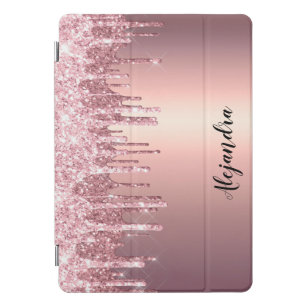 Cubierta Para iPad Pro Elegante y elegante goteo de purpurina de cobre ro