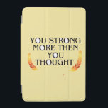 Cubierta De iPad Mini Eres más fuerte de lo que piensas - Moti de oro el<br><div class="desc">Empodera tu espacio con este elegante e inspirador arte mural que presenta la cita dorada: "Eres más fuerte de lo que piensas". Perfecto para habitaciones, oficinas, dormitorios, o como un regalo de corazón para educar a un ser querido en un momento difícil. Con sus ricos tonos dorados y su elegante...</div>
