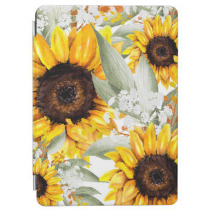Cubierta De iPad Air Flor de flor de girasol amarilla ruidosa flor