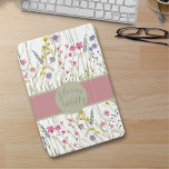 Cubierta De iPad Mini Flor silvestre acuarela<br><div class="desc">Un divertido y alegre diseño floral de acuarelas silvestres. Este diseño es de tono jovial y presenta colores rosados y salados rosas,  además de los productos botánicos de primavera. ¡El texto es personalizable!</div>