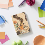 Cubierta De iPad Mini Giraffe con Rosa<br><div class="desc">Girafa romántica con pintura Rosa MIGNED</div>