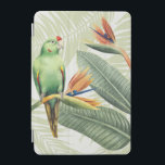 Cubierta De iPad Mini Hojas de palmilla con pájaro verde<br><div class="desc">Hojas de palmera con artista de pájaro verde: Grace Popp | ID de la imagen: 157018GG</div>