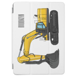 Cubierta De iPad Air Ilustracion de personalizado de excavadora de rast