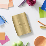 Cubierta De iPad Mini Modern Metallic Faux Gold Stainless Steless Look<br><div class="desc">Sencillo diseño de fondo metálico de imitación en oro, de acero inoxidable plantilla de tarjetas de visita. Esta es una imagen y no un acabado metalizado o metálico real. Personalizable completo. Si necesita ayuda para personalizar alguno de mis diseños, póngase en contacto con el diseñador ArtOnWear. Formato de texto gratuito...</div>
