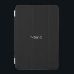 Cubierta De iPad Mini Monograma elegante minimalista de nombre personali<br><div class="desc">Elegante minimalista nombre personalizado negro monograma iPad mini cubierta</div>