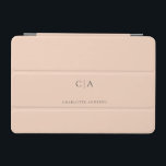 Cubierta De iPad Mini Monograma simple y elegante<br><div class="desc">Moderno,  sencillo,  elegante,  monograma ipad,  rayuela. Solo edita tu producto en unos minutos. Puede cambiar el tipo de letra/tamaño/color y la posición utilizando "personalización adicional".</div>