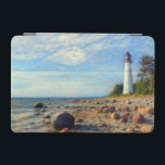 Cubierta De iPad Mini Mortalidad de Vormsi<br><div class="desc">Esta obra de arte captura la fuerza tranquila y la presencia intemporal de Vormsi, una pequeña isla estonia en el Mar Báltico. En su centro se encuentra el faro de Saxby, no como símbolo de grandeza, sino como un guía tranquilo y estable rodeado de silencio costero. La composición se basa...</div>