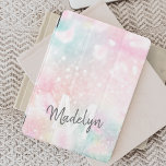 Cubierta De iPad Mini Patrón de bokeh de Bonito de Purpurina rosa<br><div class="desc">Personalice fácilmente este patrón purpurina de bokeh de color rosa con su nombre personalizado y/o monograma.</div>