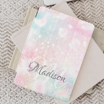 Cubierta De iPad Mini Patrón de bokeh de Bonito de Purpurina rosa<br><div class="desc">Personalice fácilmente este patrón purpurina de bokeh de color rosa con su nombre personalizado y/o monograma.</div>